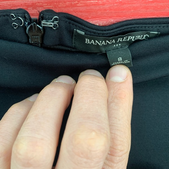 Banana Republic Dark Black Flared Mini Skirt - Picture 3 of 3